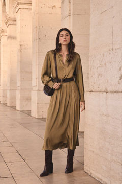 Picture of JULIANA SATIN LONG SKIRT